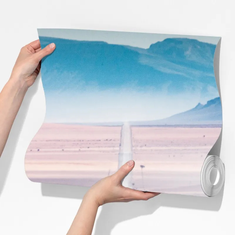 Fototapeta zebra na pustynnej drodze – Wallissimo® Fototapeta zebra na pustynnej drodze – Wallissimo®