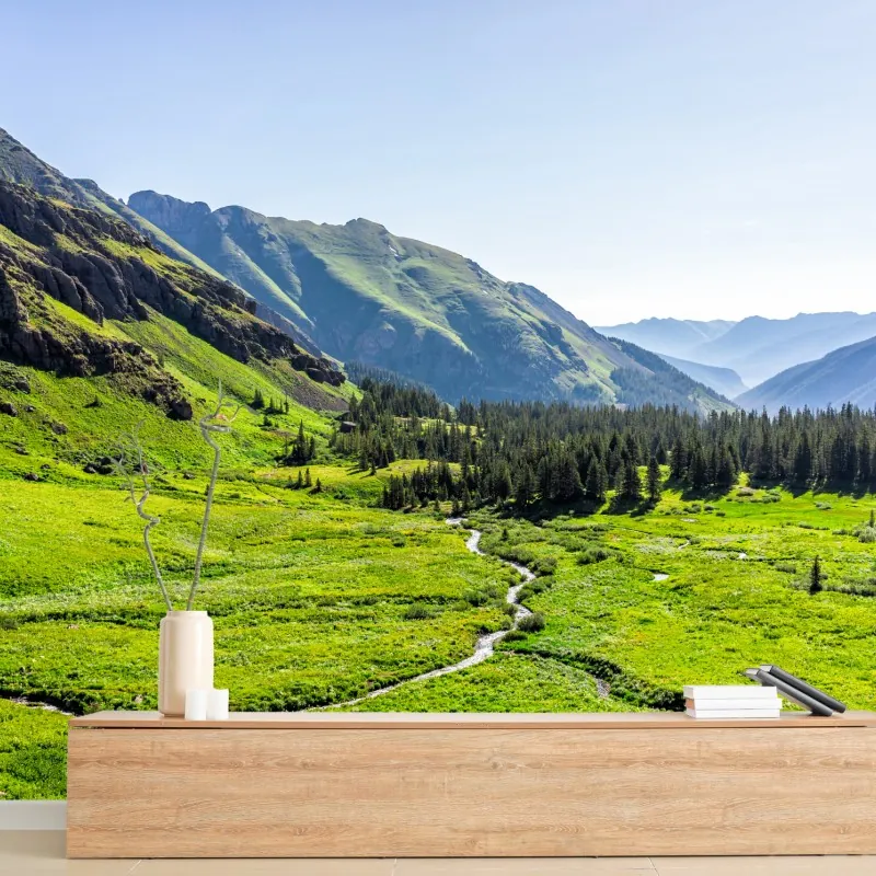 Fototapeta spokojna alpejska dolina