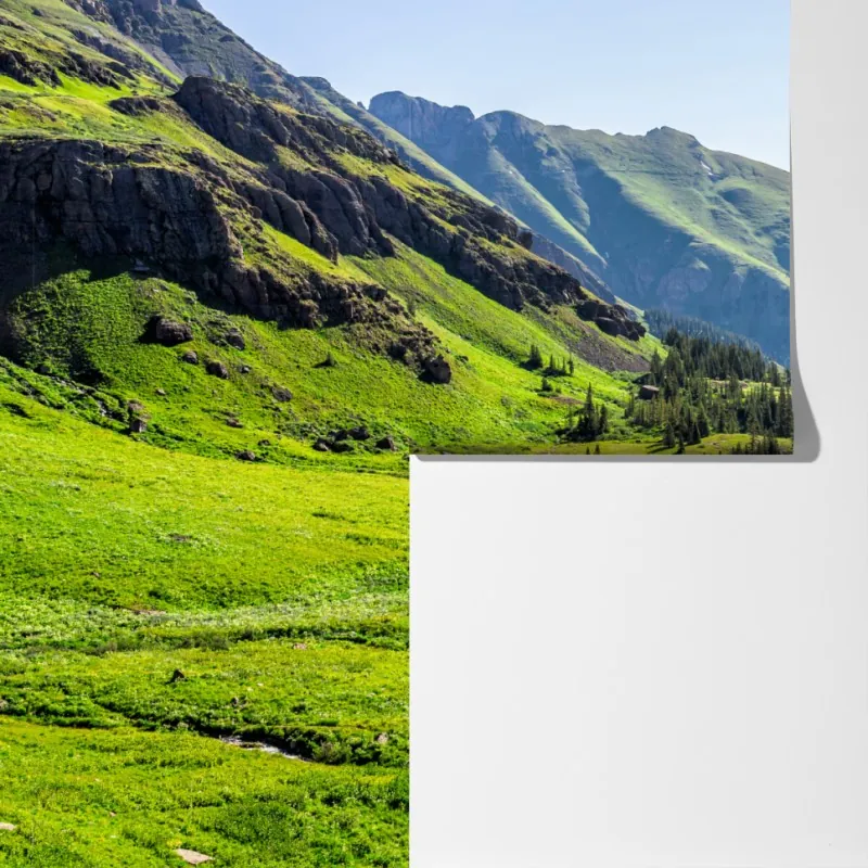 Fototapeta spokojna alpejska dolina – Wallissimo® Fototapeta spokojna alpejska dolina – Wallissimo®
