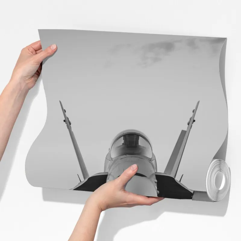 Fototapeta myśliwiec na pasie startowym – Wallissimo® Fototapeta myśliwiec na pasie startowym – Wallissimo®