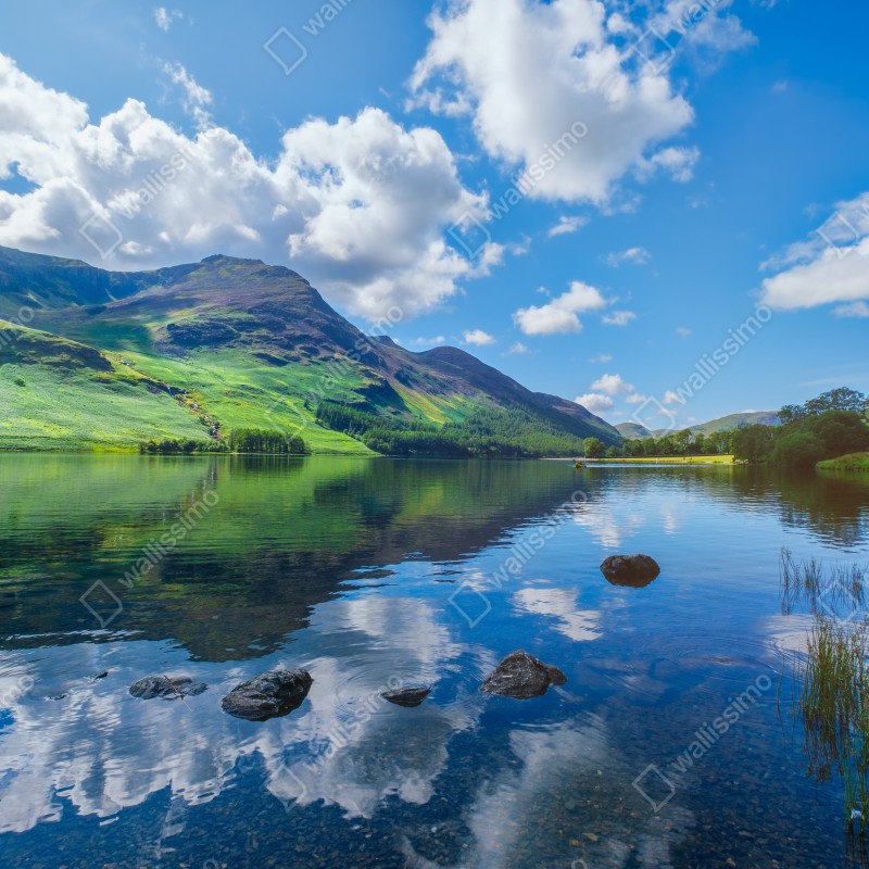 Fototapeta spokojne górskie odbicia w Lake District – Wallissimo® Fototapeta spokojne górskie odbicia w Lake District – Wallissimo®