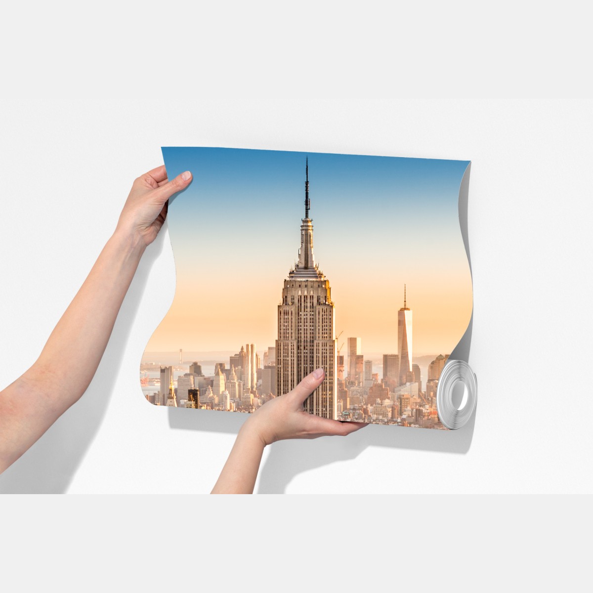 Fototapeta Nowy Jork panorama miasta o zachodzie słońca – Wallissimo® Fototapeta Nowy Jork panorama miasta o zachodzie słońca – Wallissimo®