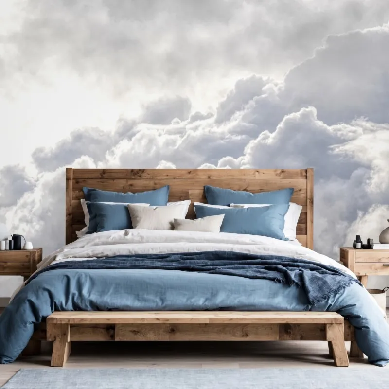 Fototapeta eteryczny pejzaż chmur