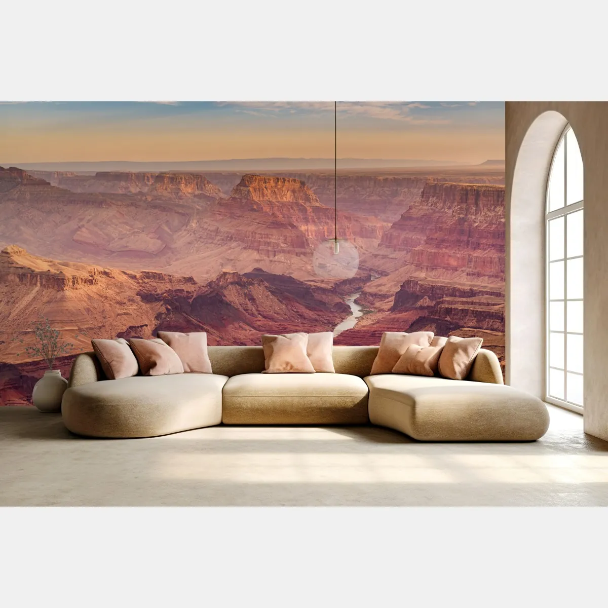 Fototapeta Grand Canyon zachód słońca panorama – Wallissimo® Fototapeta Grand Canyon zachód słońca panorama – Wallissimo®