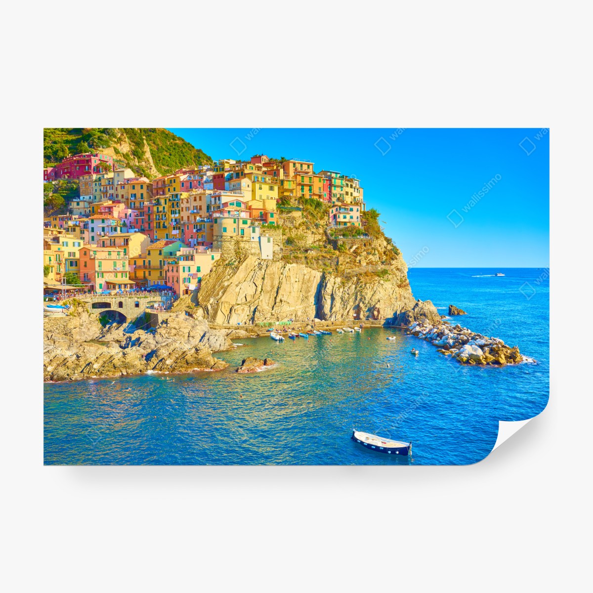 Fototapeta kolorowa wioska nadmorska Cinque Terre – Wallissimo® Fototapeta kolorowa wioska nadmorska Cinque Terre – Wallissimo®