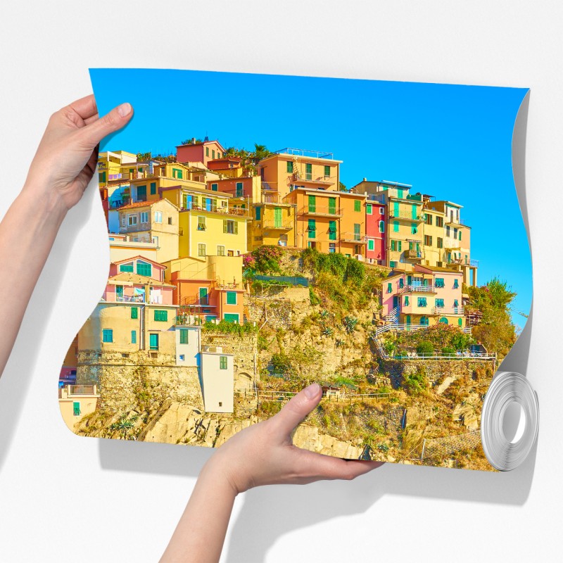 Fototapeta kolorowa wioska nadmorska Cinque Terre – Wallissimo® Fototapeta kolorowa wioska nadmorska Cinque Terre – Wallissimo®