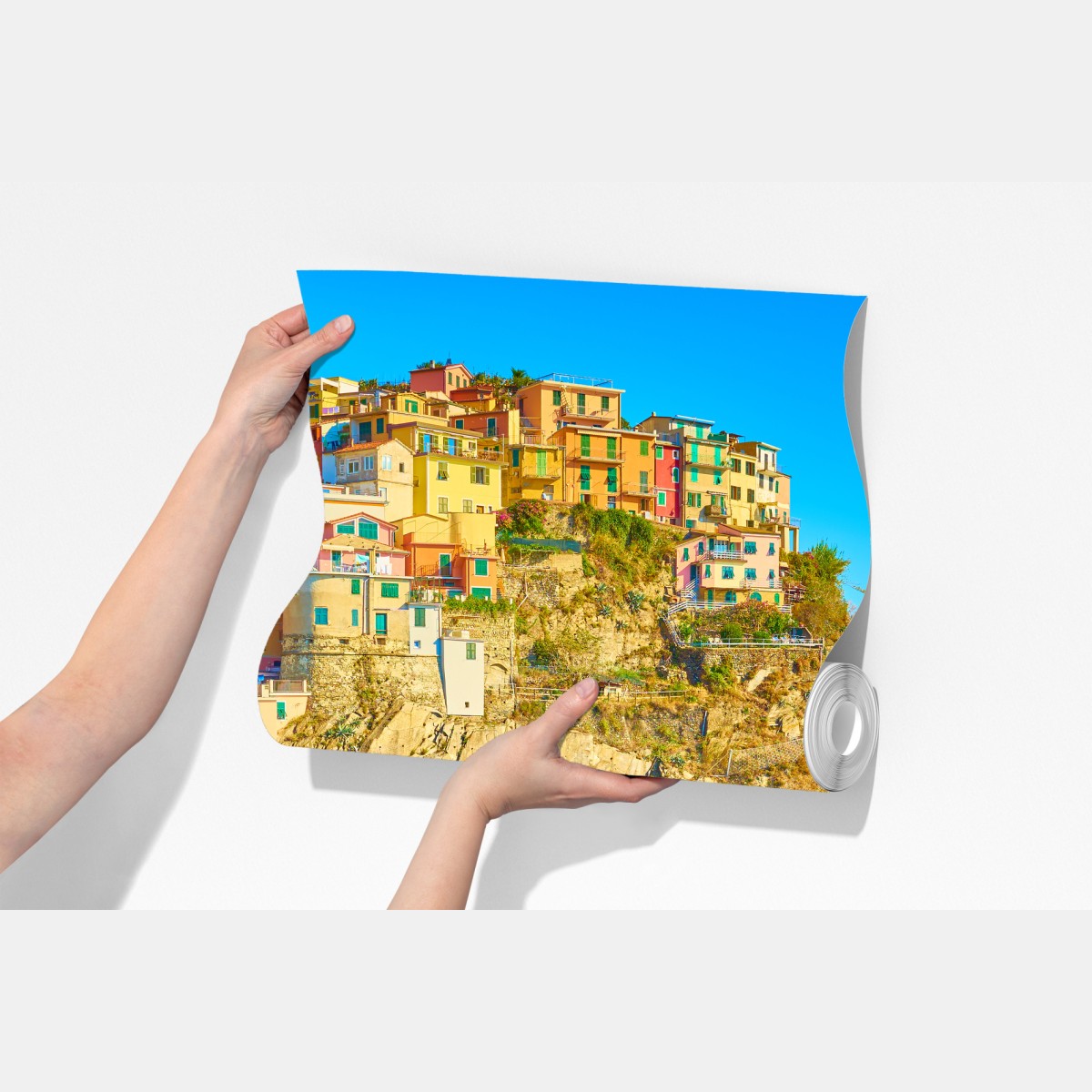 Fototapeta kolorowa wioska nadmorska Cinque Terre – Wallissimo® Fototapeta kolorowa wioska nadmorska Cinque Terre – Wallissimo®