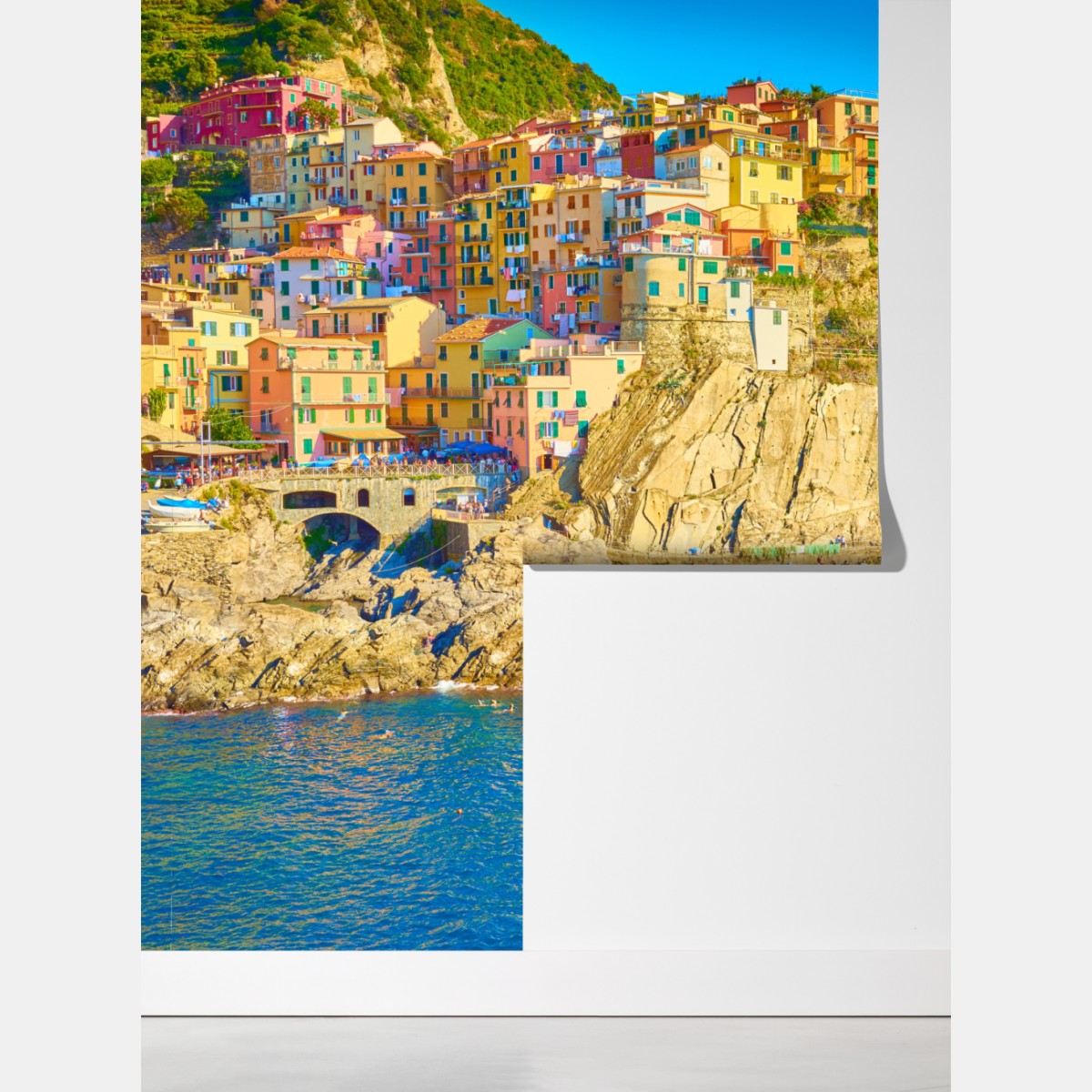 Fototapeta kolorowa wioska nadmorska Cinque Terre – Wallissimo® Fototapeta kolorowa wioska nadmorska Cinque Terre – Wallissimo®