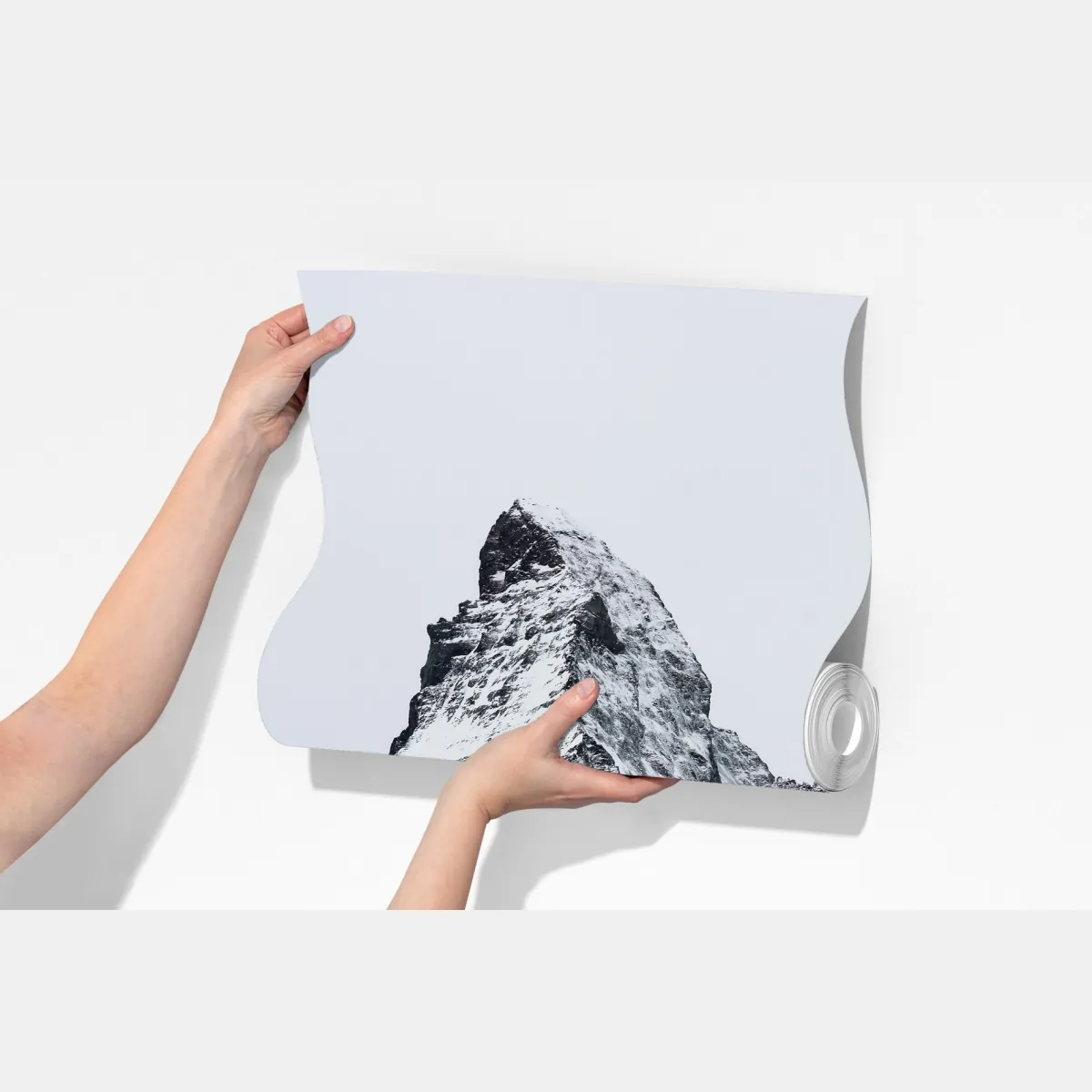 Fototapeta samotny pokryty śniegiem szczyt górski – Wallissimo® Fototapeta samotny pokryty śniegiem szczyt górski – Wallissimo®