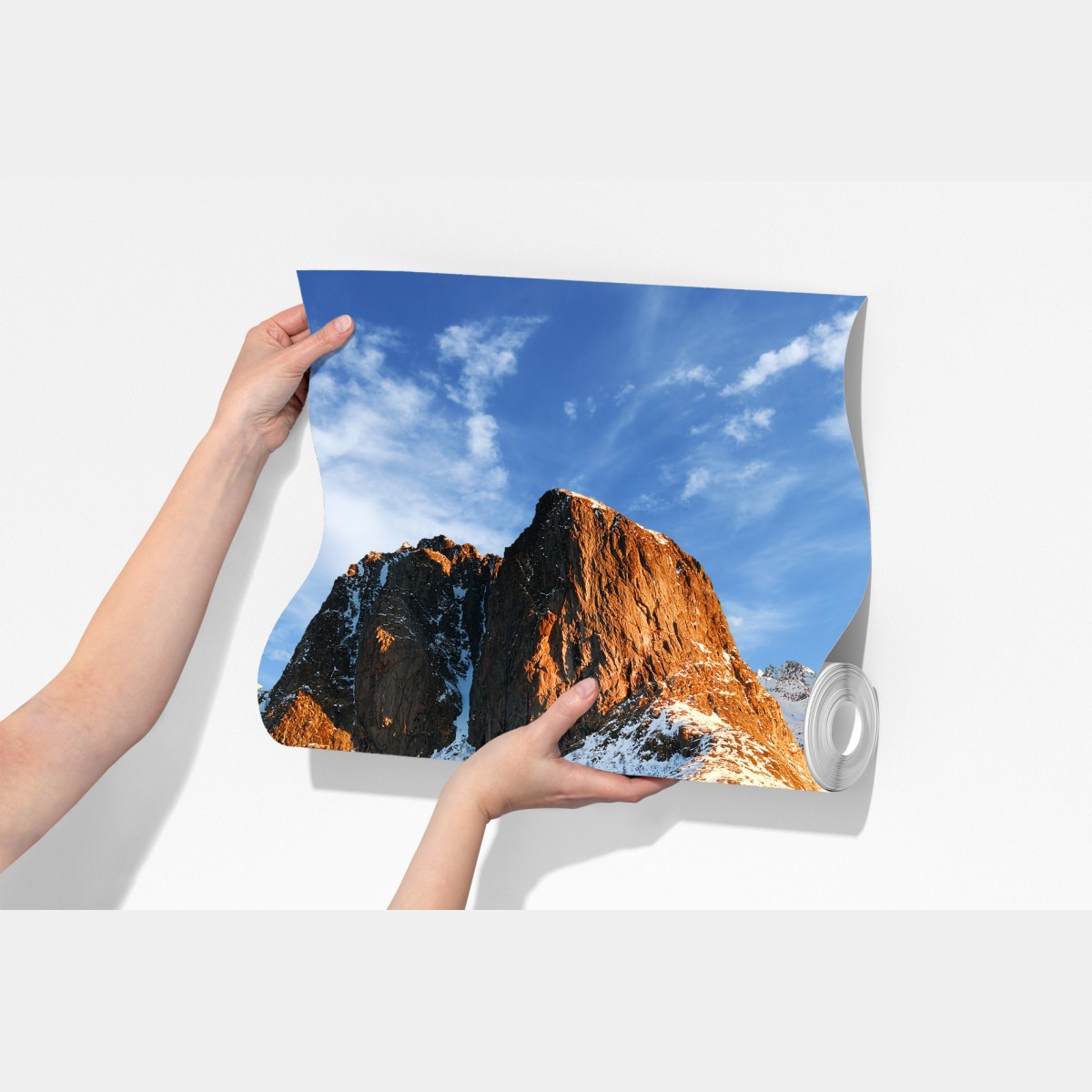 Fototapeta słoneczna wioska Hamnøy nad fiordem – Wallissimo® Fototapeta słoneczna wioska Hamnøy nad fiordem – Wallissimo®