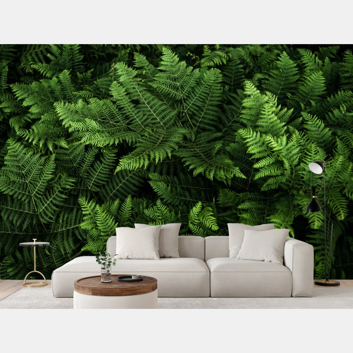 Fototapeta bujna zielona paproć – Wallissimo® Fototapeta bujna zielona paproć – Wallissimo®