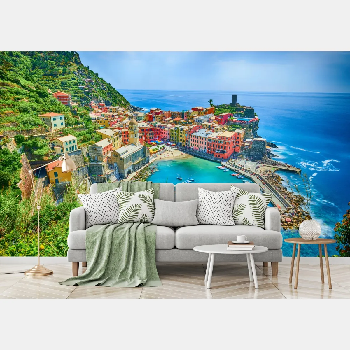 Fototapeta Vernazza kolorowa wioska nadmorska, Włochy – Wallissimo® Fototapeta Vernazza kolorowa wioska nadmorska, Włochy – Wallissimo®