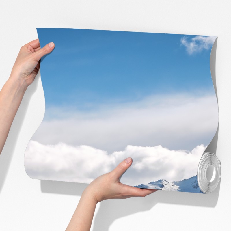 Fototapeta droga prowadząca do ośnieżonych gór, Nowa Zelandia – Wallissimo® Fototapeta droga prowadząca do ośnieżonych gór, Nowa Zelandia – Wallissimo®