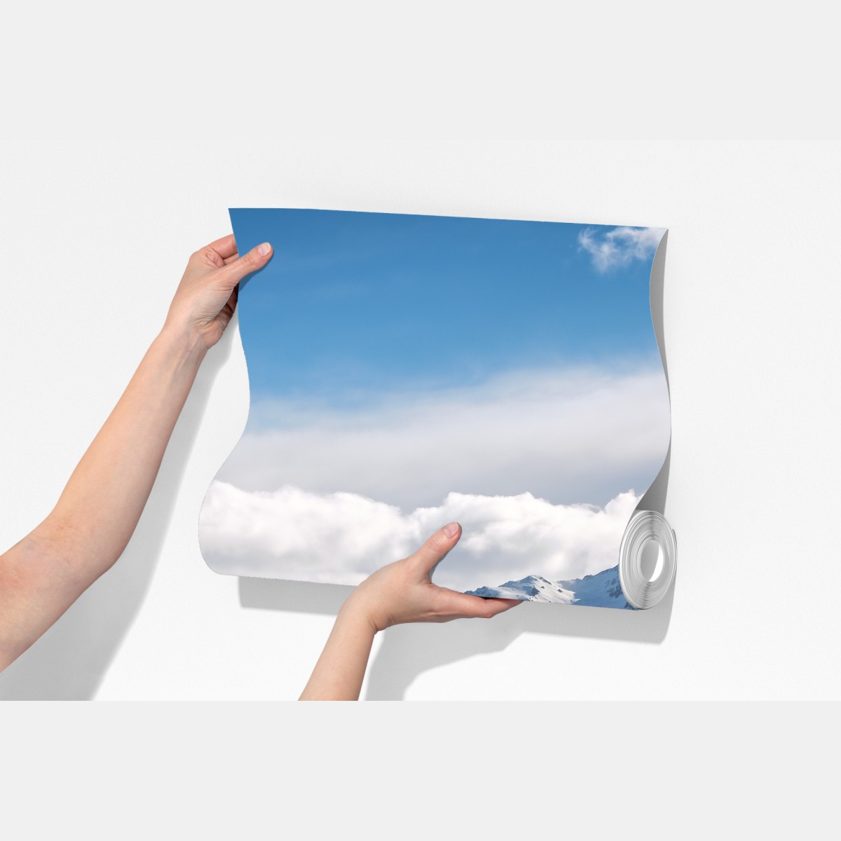 Fototapeta droga prowadząca do ośnieżonych gór, Nowa Zelandia – Wallissimo® Fototapeta droga prowadząca do ośnieżonych gór, Nowa Zelandia – Wallissimo®