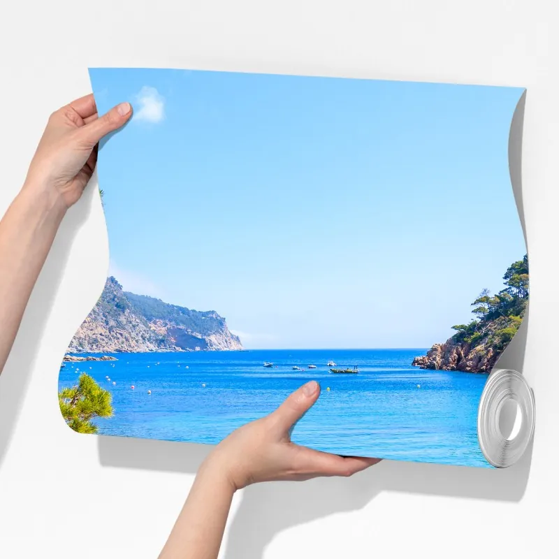 Fototapeta schody na plażę Aiguablava, Costa Brava – Wallissimo® Fototapeta schody na plażę Aiguablava, Costa Brava – Wallissimo®