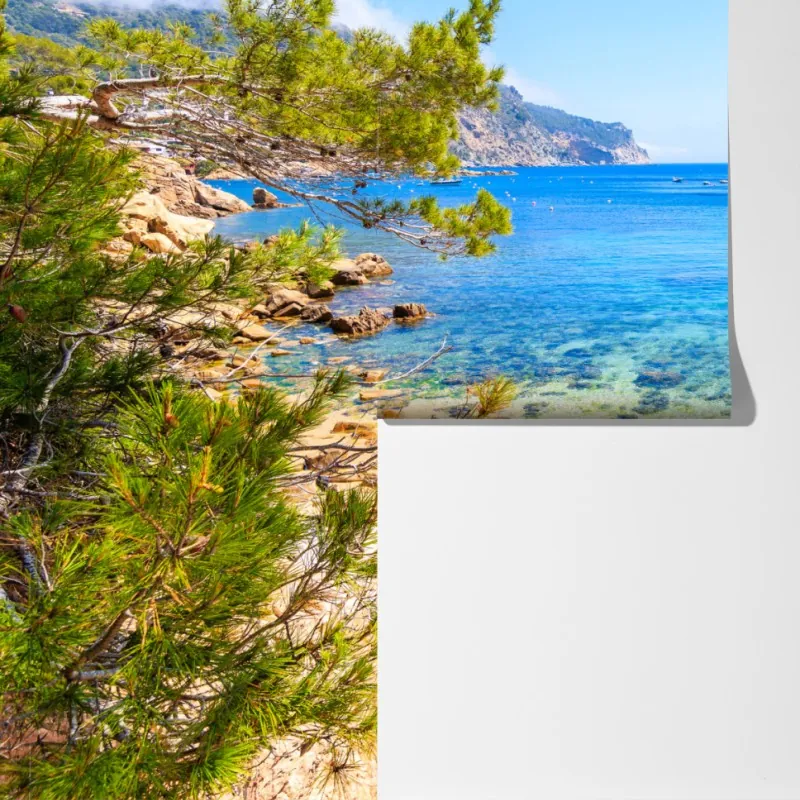 Fototapeta schody na plażę Aiguablava, Costa Brava – Wallissimo® Fototapeta schody na plażę Aiguablava, Costa Brava – Wallissimo®