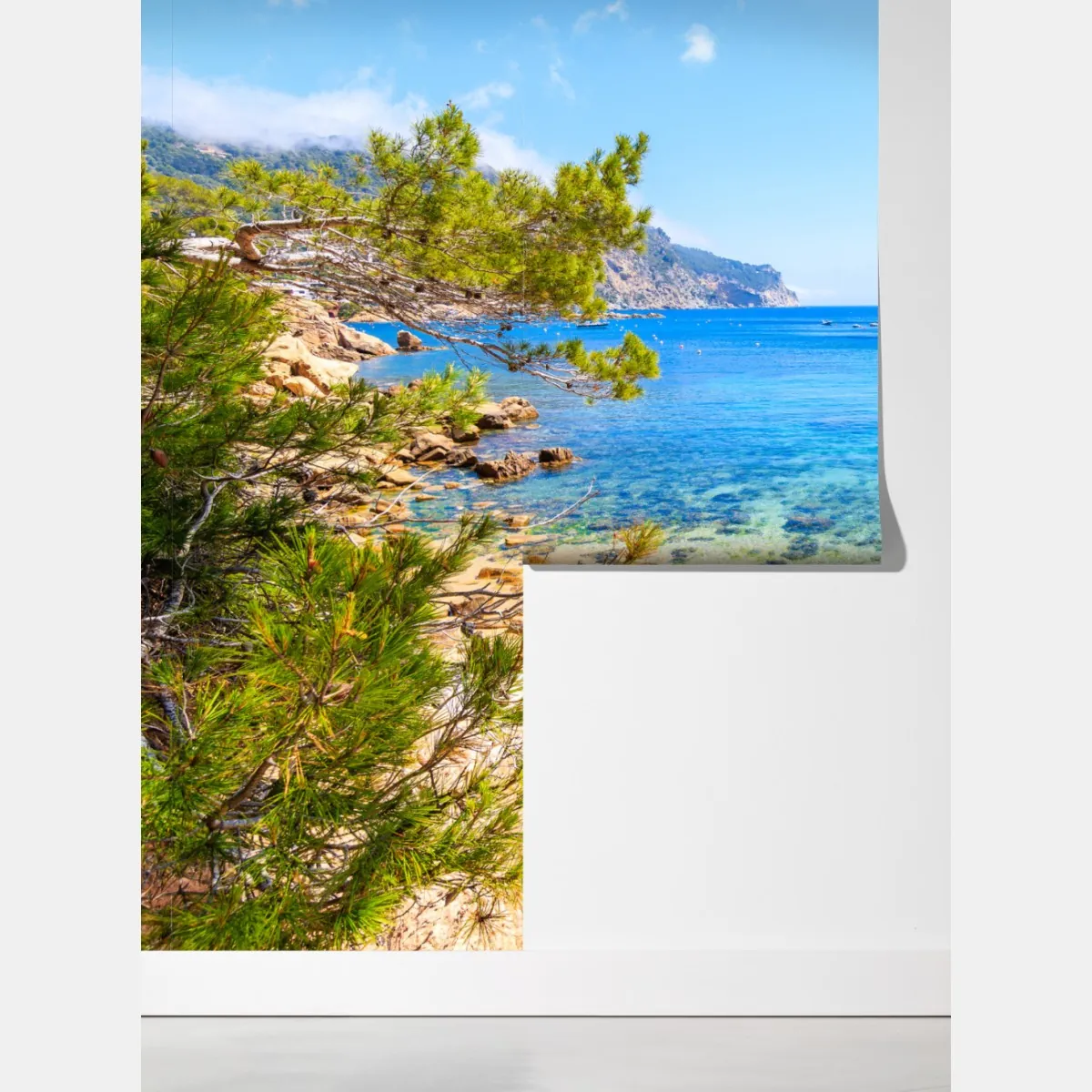 Fototapeta schody na plażę Aiguablava, Costa Brava – Wallissimo® Fototapeta schody na plażę Aiguablava, Costa Brava – Wallissimo®