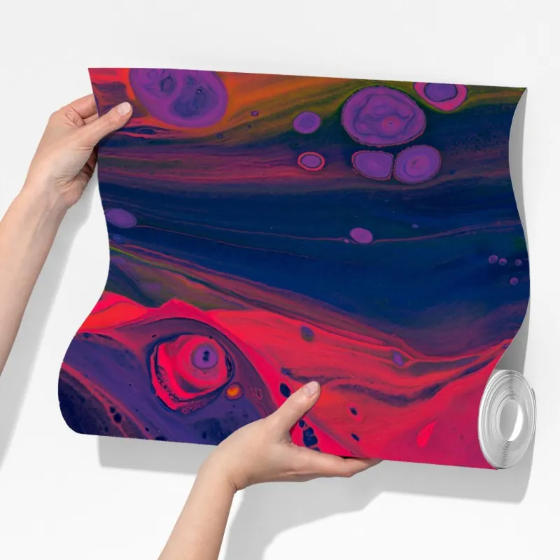 Fototapeta żywa różowa abstrakcja płynna – Wallissimo® Fototapeta żywa różowa abstrakcja płynna – Wallissimo®