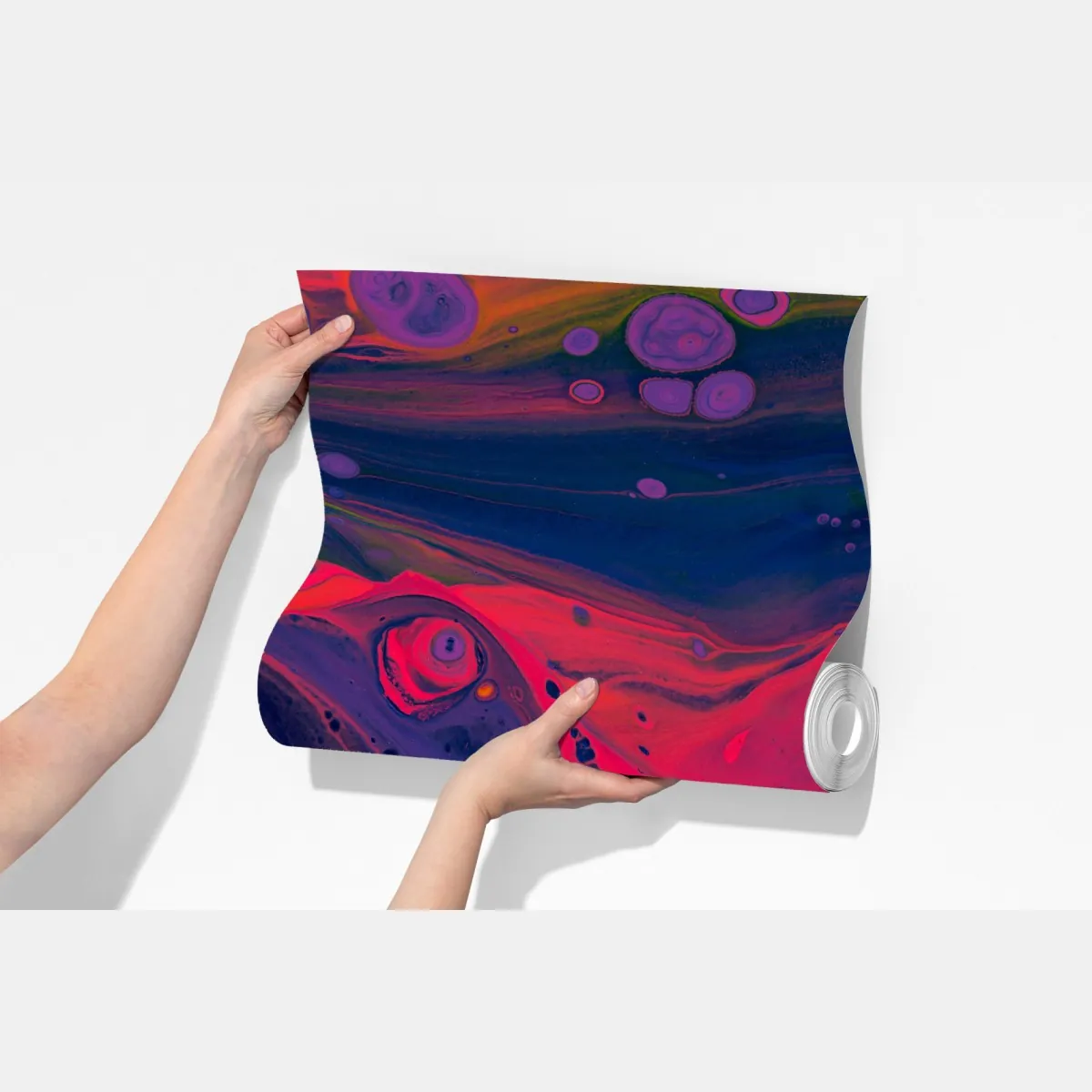 Fototapeta żywa różowa abstrakcja płynna – Wallissimo® Fototapeta żywa różowa abstrakcja płynna – Wallissimo®