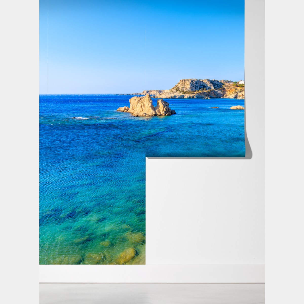 Fototapeta plaża Ammopi, Karpathos błękitna zatoka – Wallissimo® Fototapeta plaża Ammopi, Karpathos błękitna zatoka – Wallissimo®