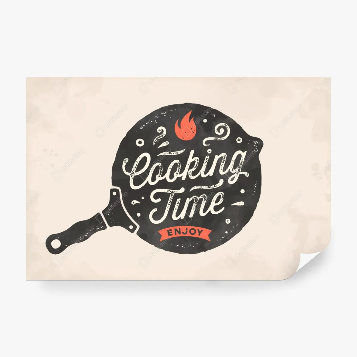 Fototapeta cooking time retro dekoracja kuchenna – Wallissimo® Fototapeta cooking time retro dekoracja kuchenna – Wallissimo®