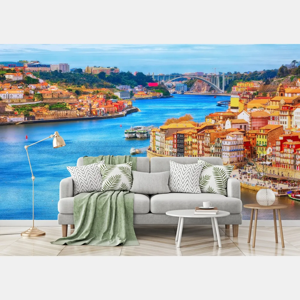 Fototapeta Porto nabrzeżna panorama – Wallissimo® Fototapeta Porto nabrzeżna panorama – Wallissimo®