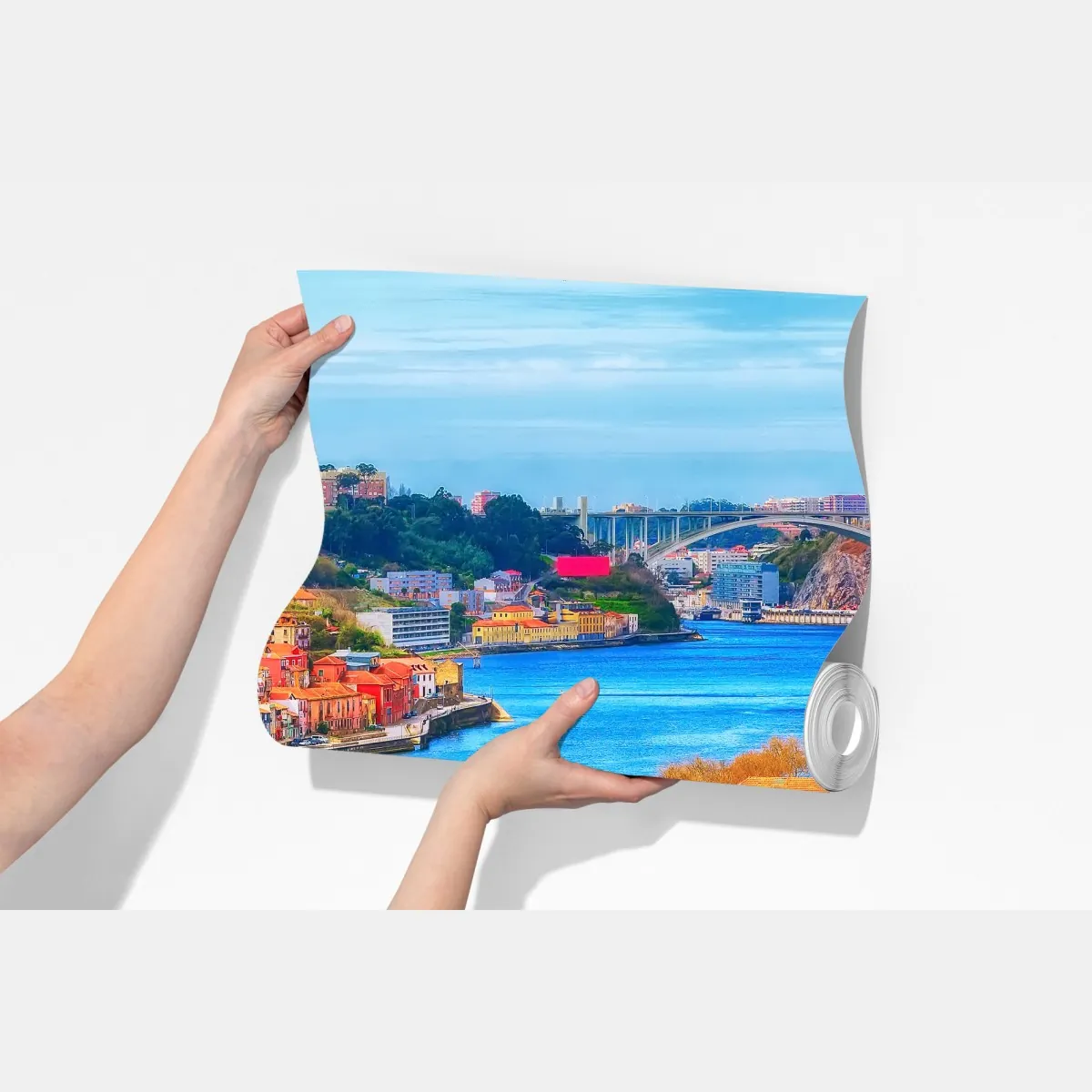 Fototapeta Porto nabrzeżna panorama – Wallissimo® Fototapeta Porto nabrzeżna panorama – Wallissimo®