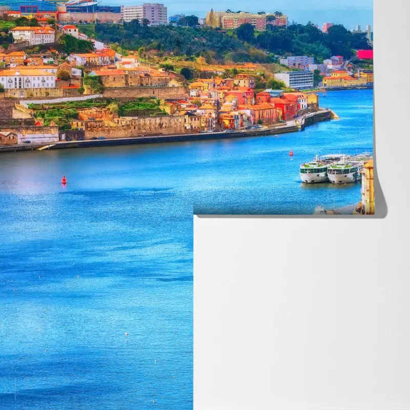 Fototapeta Porto nabrzeżna panorama – Wallissimo® Fototapeta Porto nabrzeżna panorama – Wallissimo®