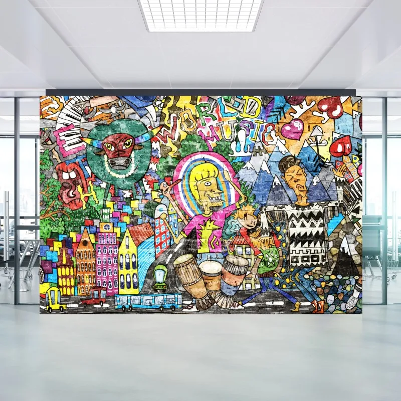 Fototapeta kolorowy mural uliczny