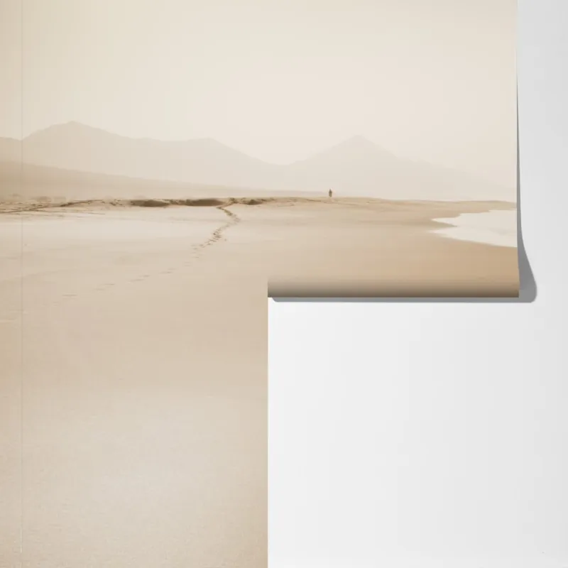 Fototapeta spokojna sepiowa plaża – Wallissimo® Fototapeta spokojna sepiowa plaża – Wallissimo®