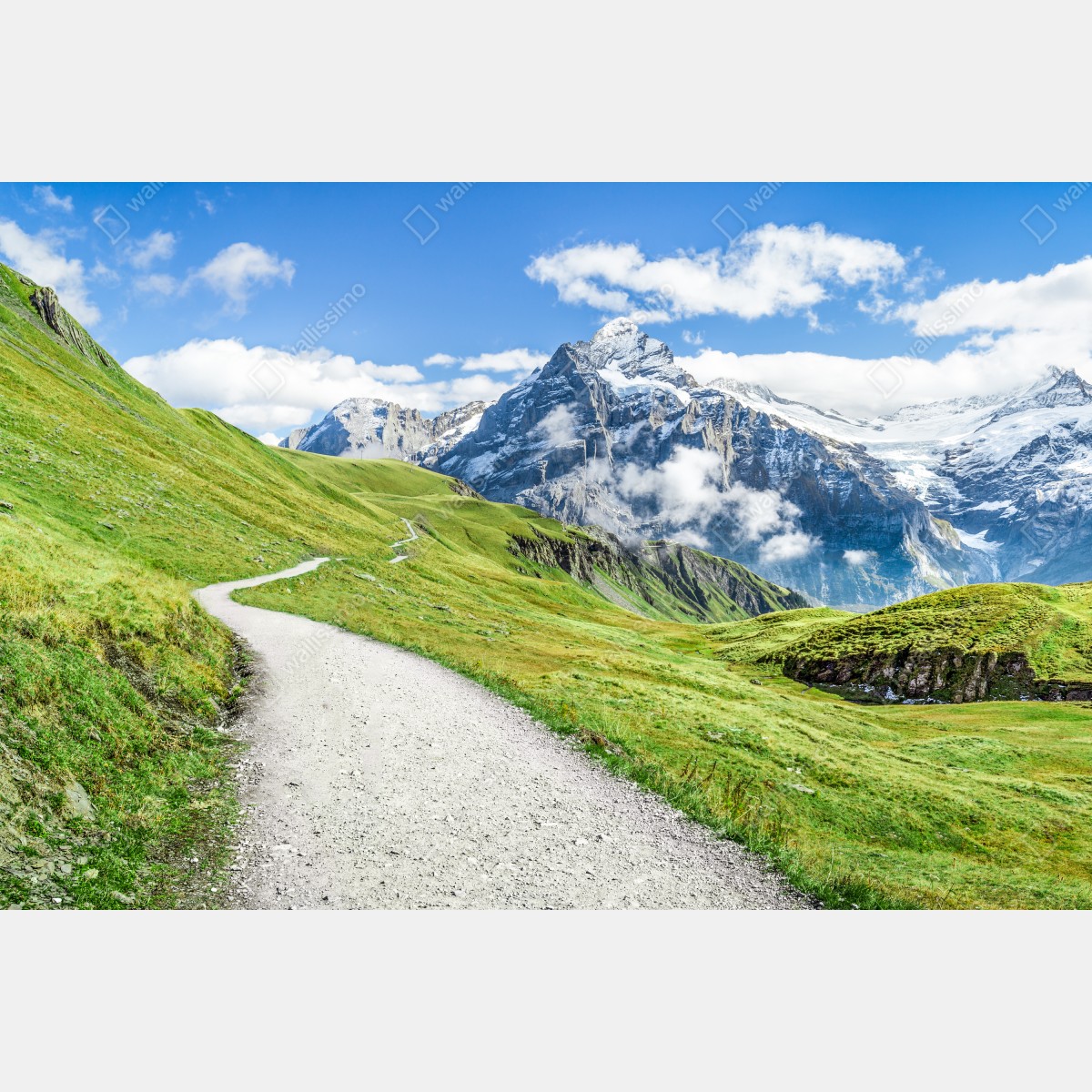 Fototapeta alpejska ścieżka w górach – Wallissimo® Fototapeta alpejska ścieżka w górach – Wallissimo®