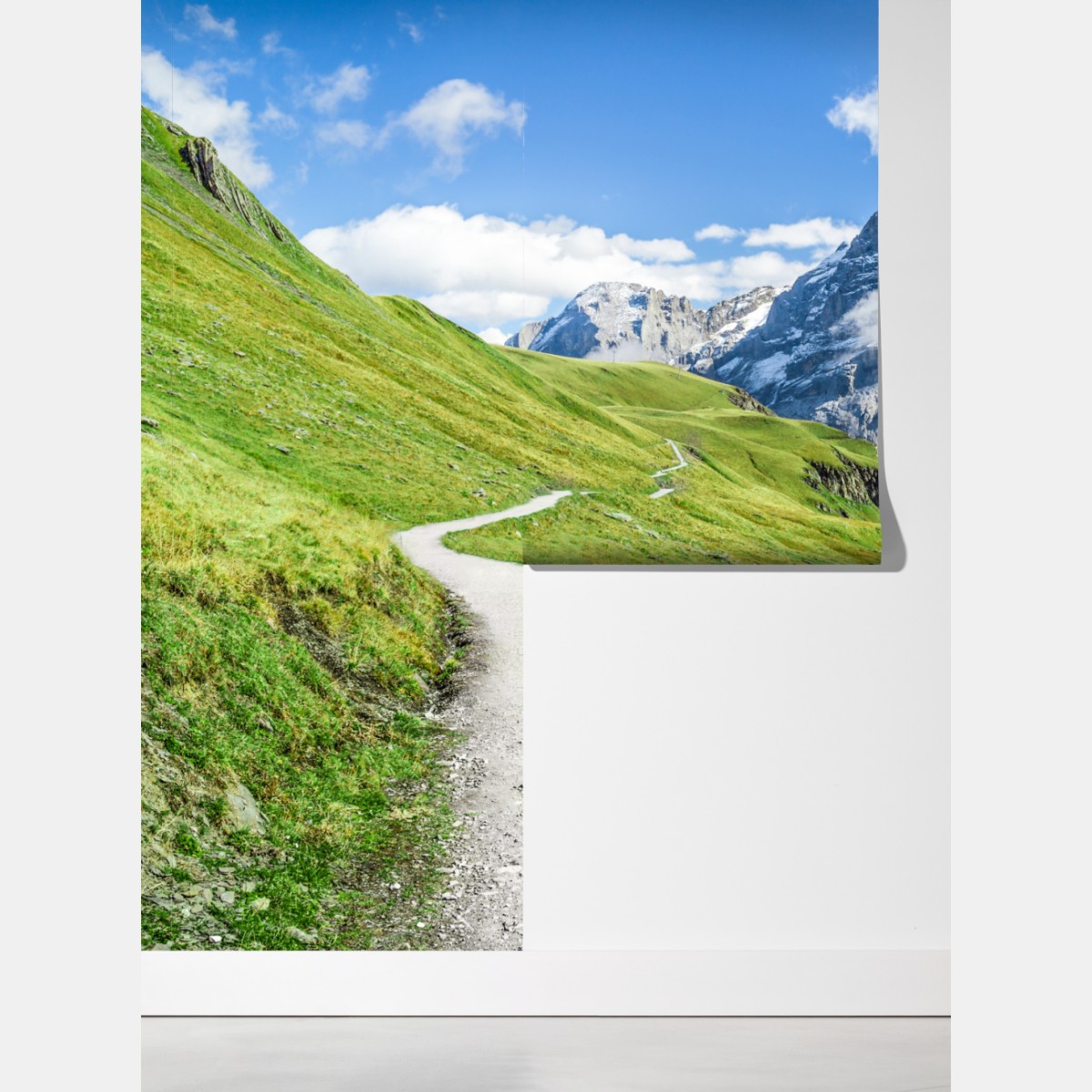 Fototapeta alpejska ścieżka w górach – Wallissimo® Fototapeta alpejska ścieżka w górach – Wallissimo®