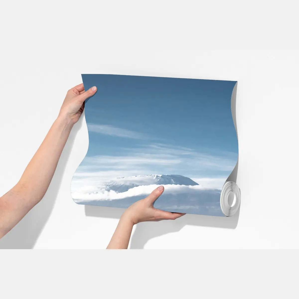 Fototapeta stado słoni przed Kilimandżaro – Wallissimo® Fototapeta stado słoni przed Kilimandżaro – Wallissimo®