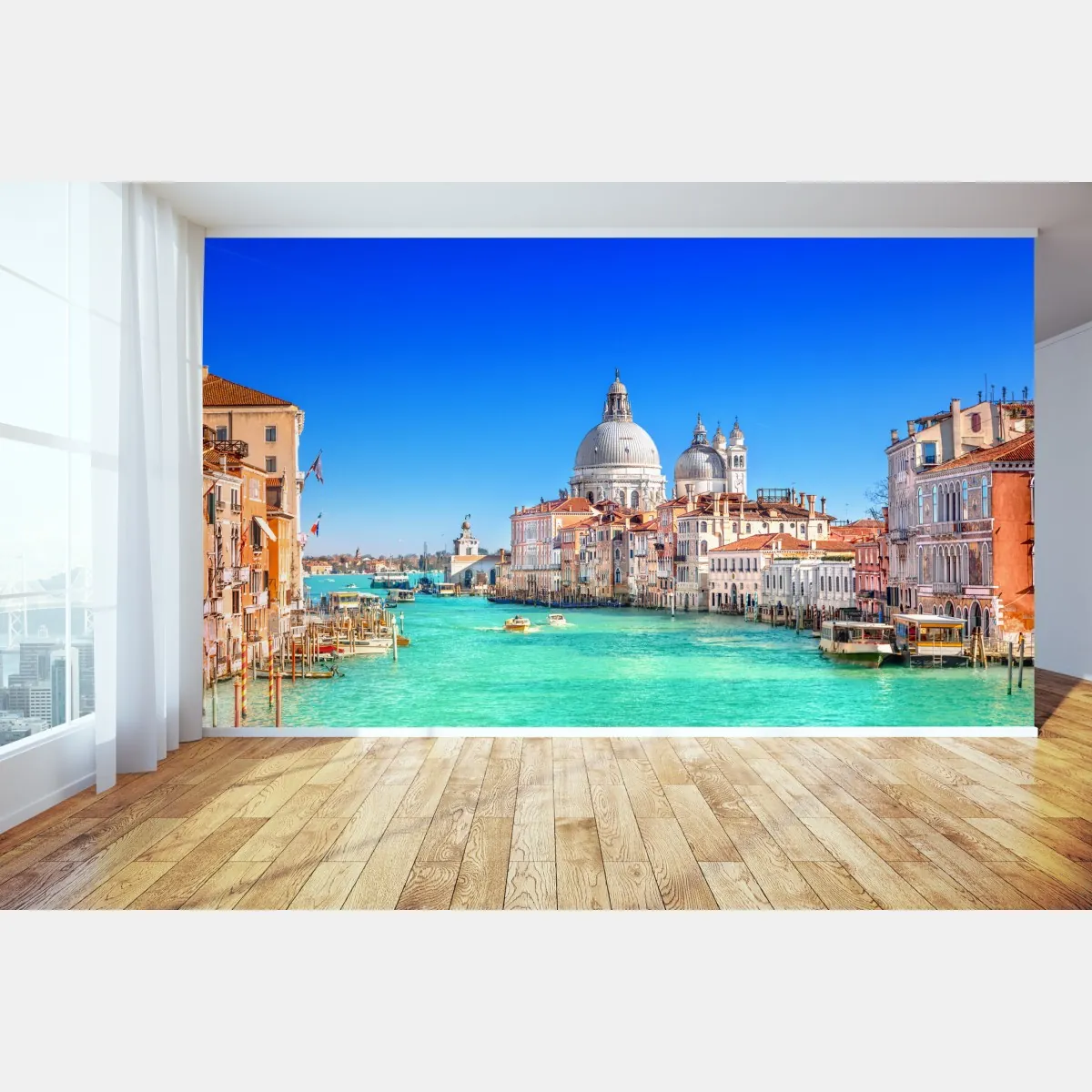 Fototapeta Wenecja wielki kanał panorama – Wallissimo® Fototapeta Wenecja wielki kanał panorama – Wallissimo®