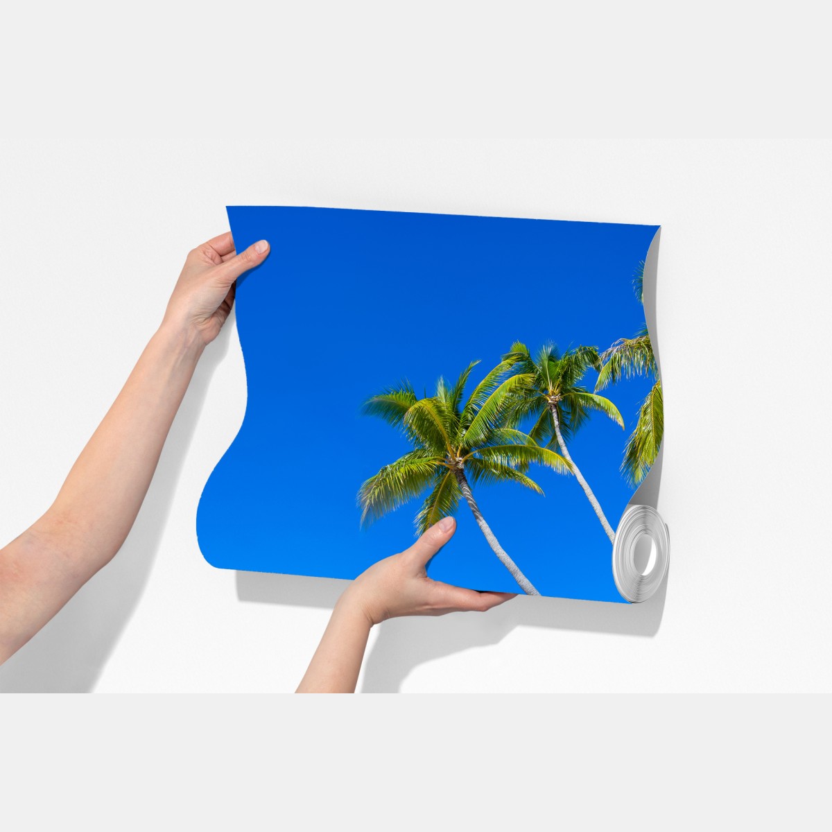 Fototapeta tropikalna plaża z palmami – Wallissimo® Fototapeta tropikalna plaża z palmami – Wallissimo®