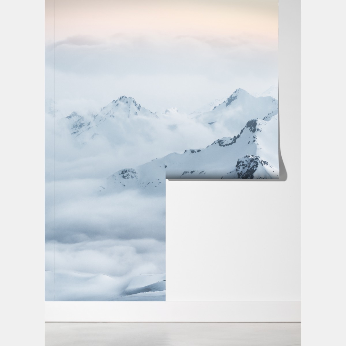 Fototapeta śnieżne szczyty Kaukazu o świcie – Wallissimo® Fototapeta śnieżne szczyty Kaukazu o świcie – Wallissimo®