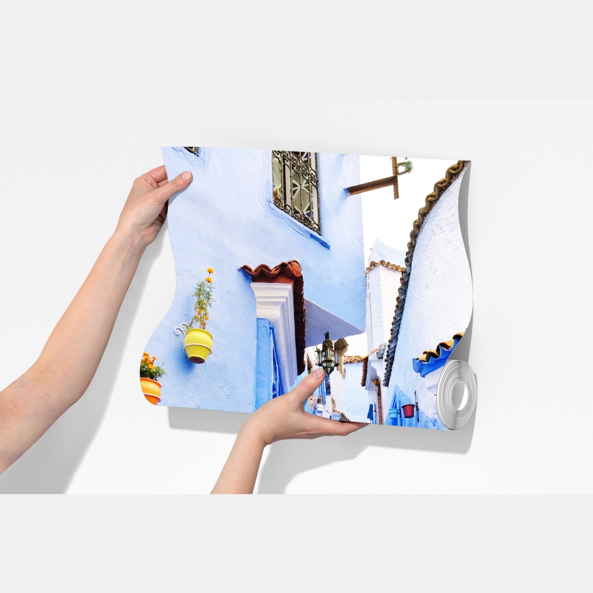 Fototapeta niebieska uliczka w Chefchaouen – Wallissimo® Fototapeta niebieska uliczka w Chefchaouen – Wallissimo®