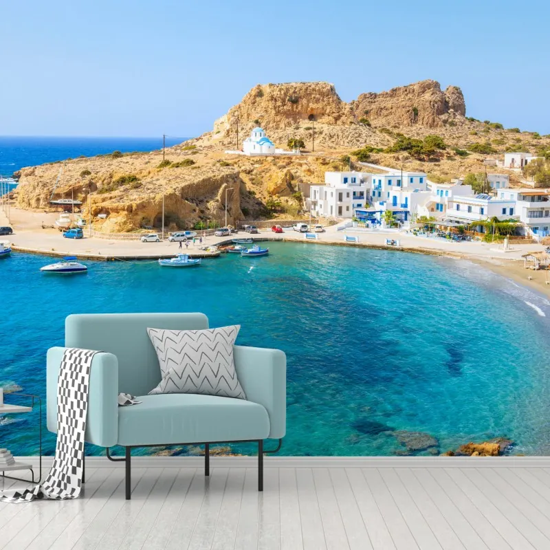 Fototapeta zatoka Finiki, Karpathos – Wallissimo® Fototapeta zatoka Finiki, Karpathos – Wallissimo®