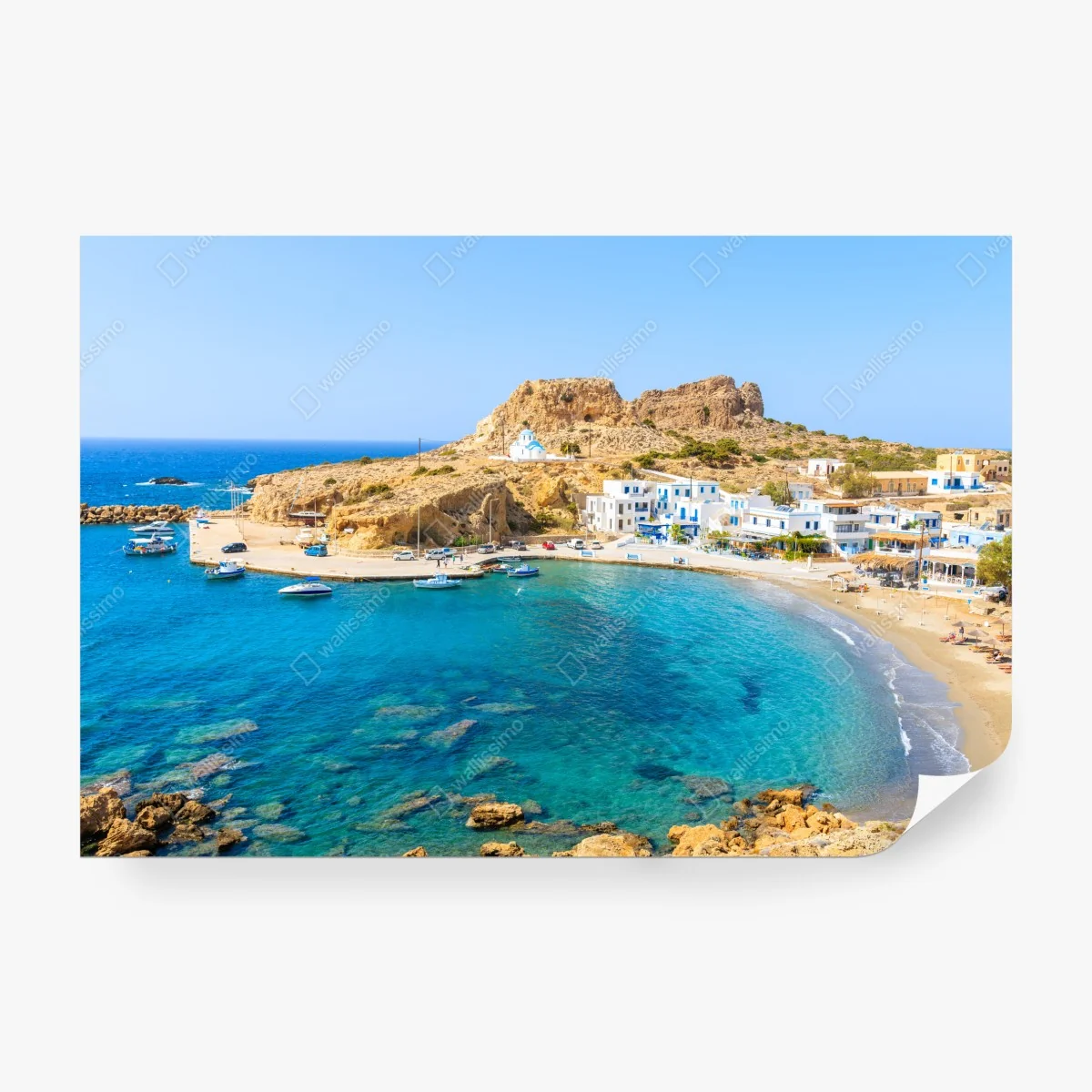 Fototapeta zatoka Finiki, Karpathos – Wallissimo® Fototapeta zatoka Finiki, Karpathos – Wallissimo®