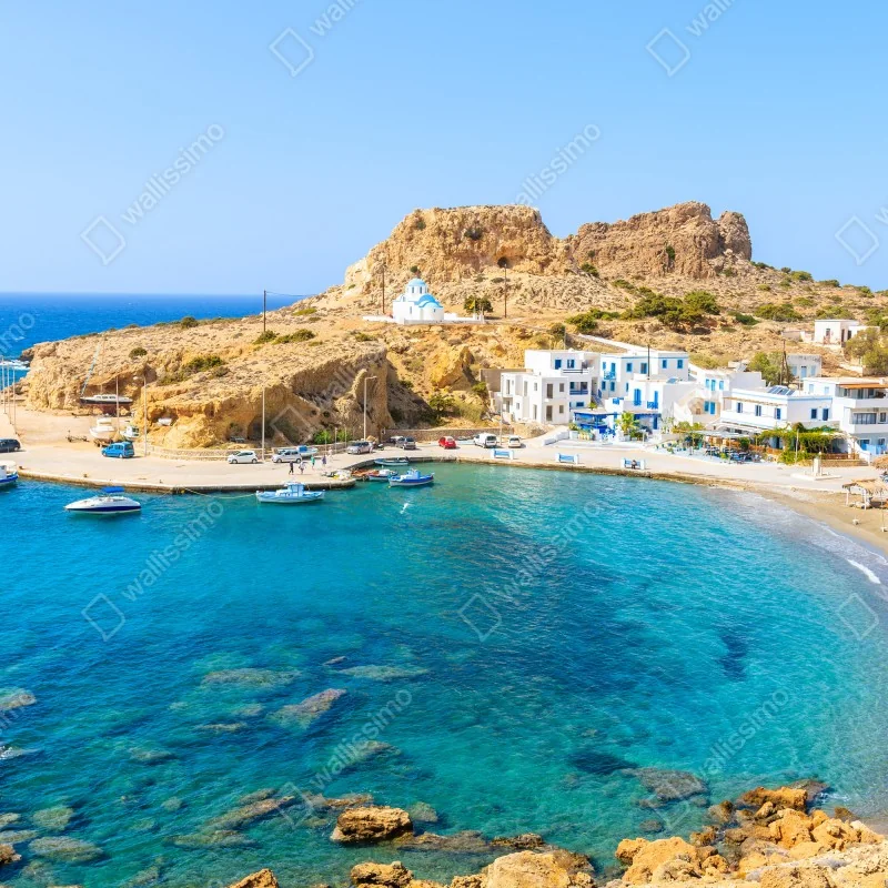 Fototapeta zatoka Finiki, Karpathos – Wallissimo® Fototapeta zatoka Finiki, Karpathos – Wallissimo®