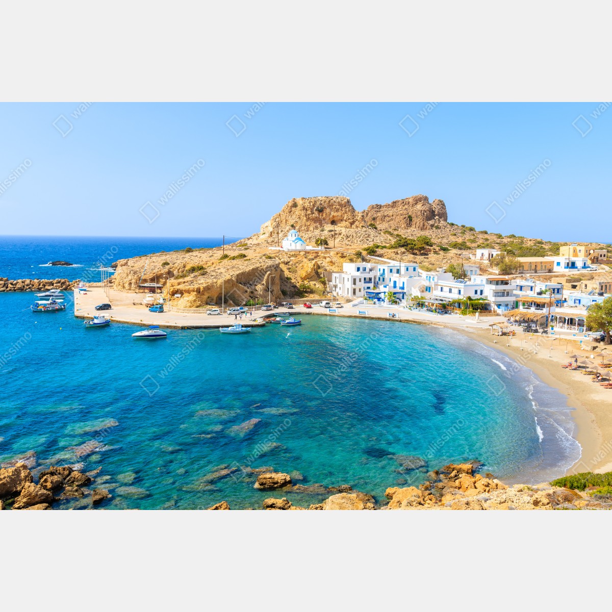 Fototapeta zatoka Finiki, Karpathos – Wallissimo® Fototapeta zatoka Finiki, Karpathos – Wallissimo®
