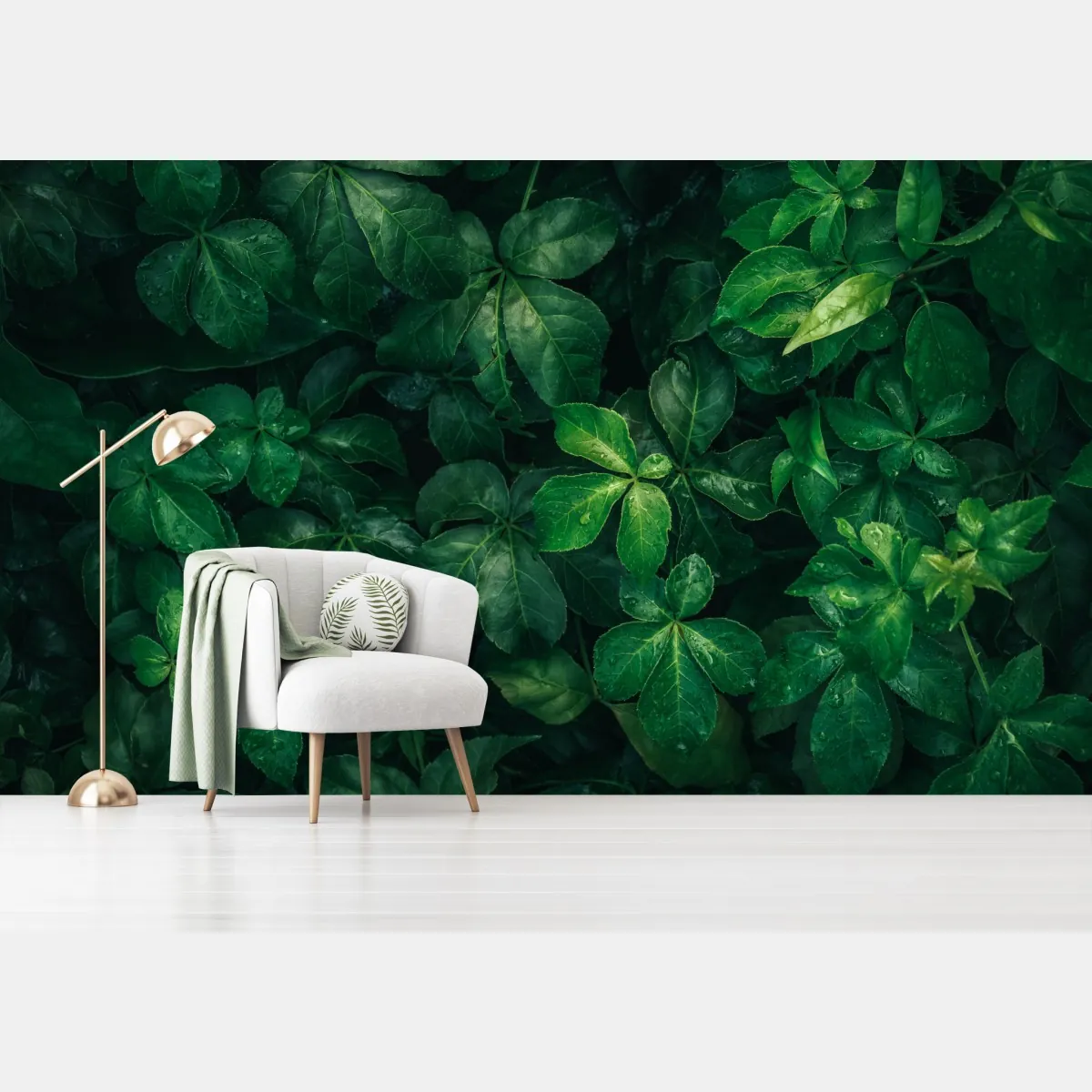 Fototapeta bujne tropikalne zielone liście – Wallissimo® Fototapeta bujne tropikalne zielone liście – Wallissimo®