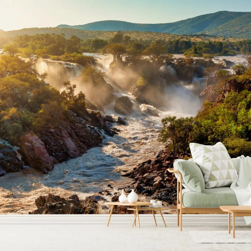 Fototapeta wschód słońca nad Wodospadami Epupa – Wallissimo® Fototapeta wschód słońca nad Wodospadami Epupa – Wallissimo®