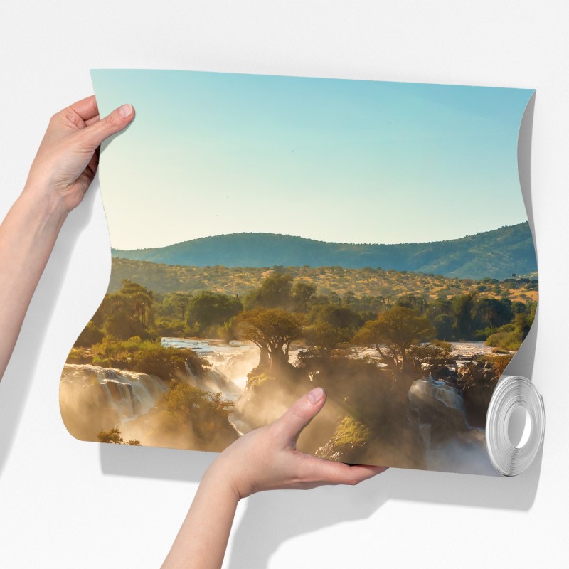 Fototapeta wschód słońca nad Wodospadami Epupa – Wallissimo® Fototapeta wschód słońca nad Wodospadami Epupa – Wallissimo®