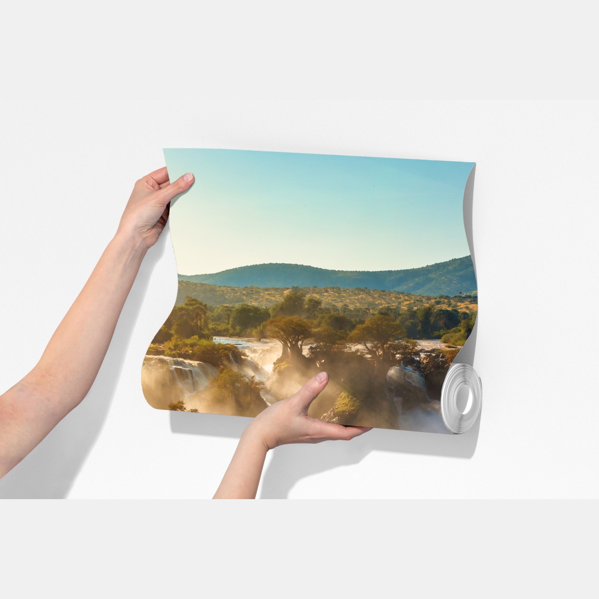 Fototapeta wschód słońca nad Wodospadami Epupa – Wallissimo® Fototapeta wschód słońca nad Wodospadami Epupa – Wallissimo®