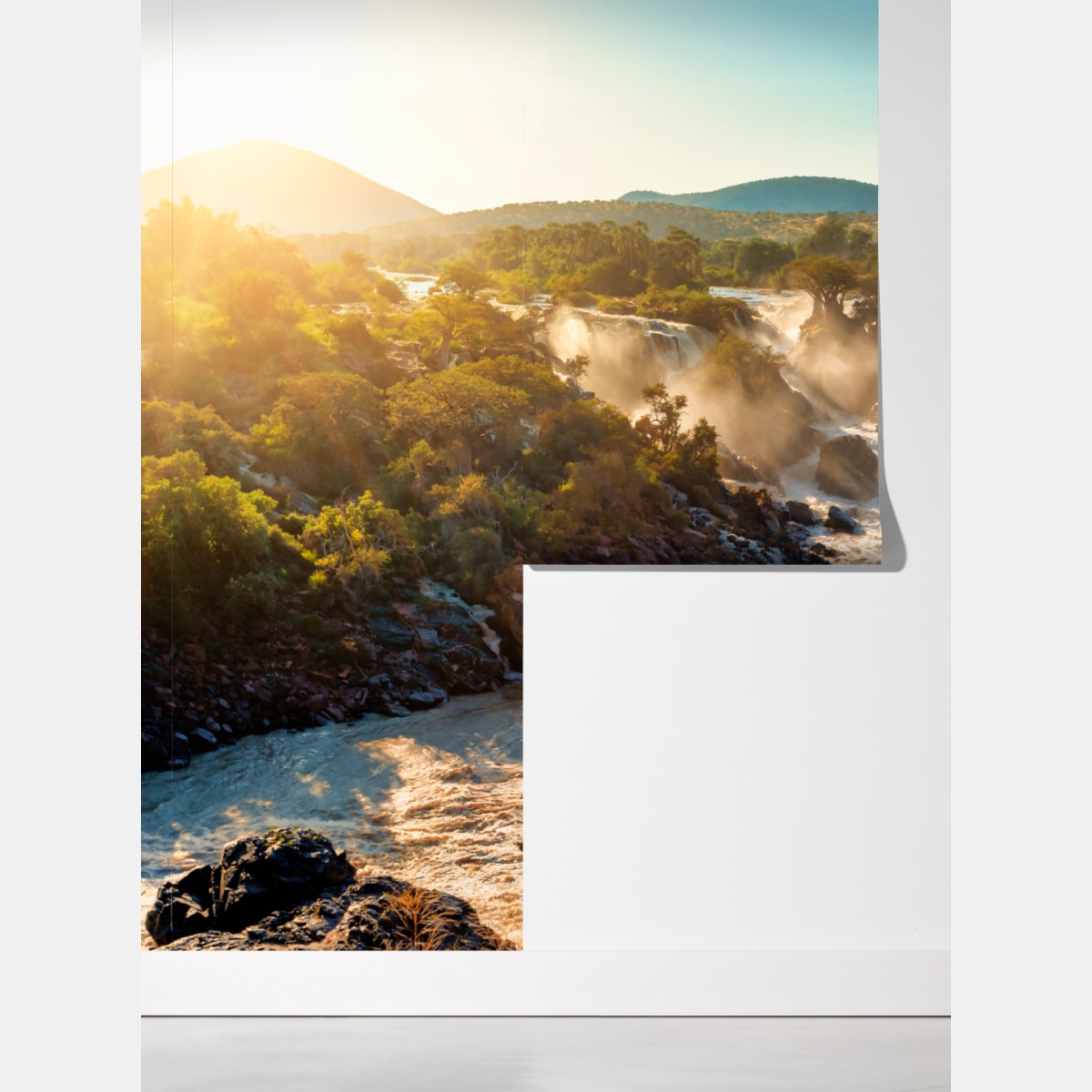 Fototapeta wschód słońca nad Wodospadami Epupa – Wallissimo® Fototapeta wschód słońca nad Wodospadami Epupa – Wallissimo®