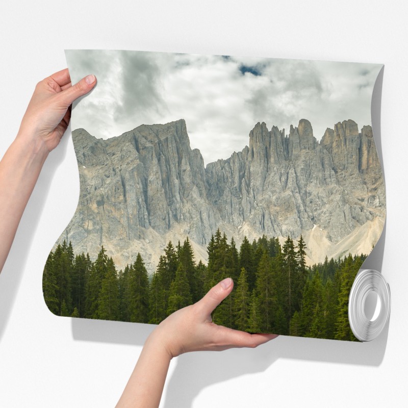 Fototapeta spokojne odbicie nad Lago di Carezza, Dolomity – Wallissimo® Fototapeta spokojne odbicie nad Lago di Carezza, Dolomity – Wallissimo®