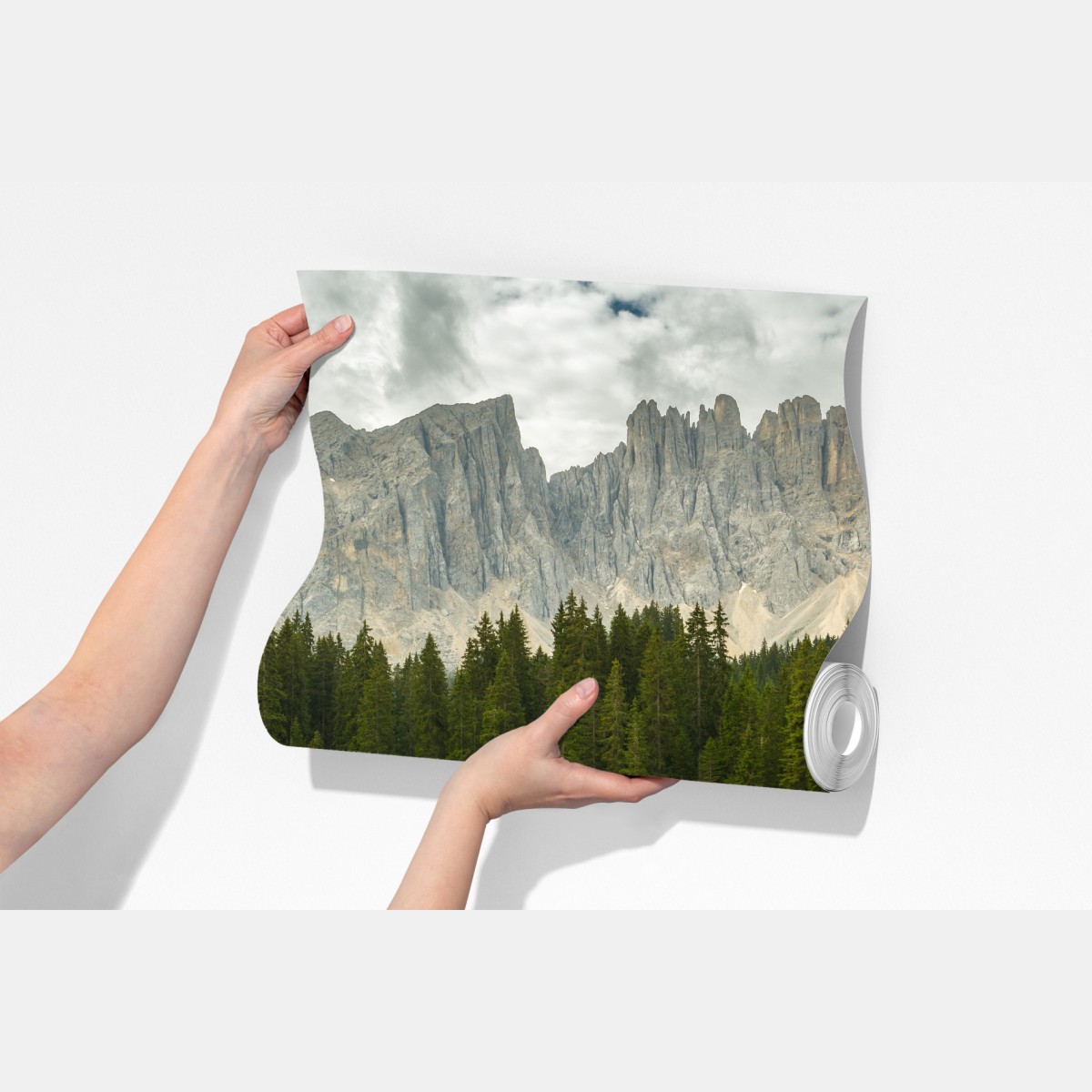 Fototapeta spokojne odbicie nad Lago di Carezza, Dolomity – Wallissimo® Fototapeta spokojne odbicie nad Lago di Carezza, Dolomity – Wallissimo®