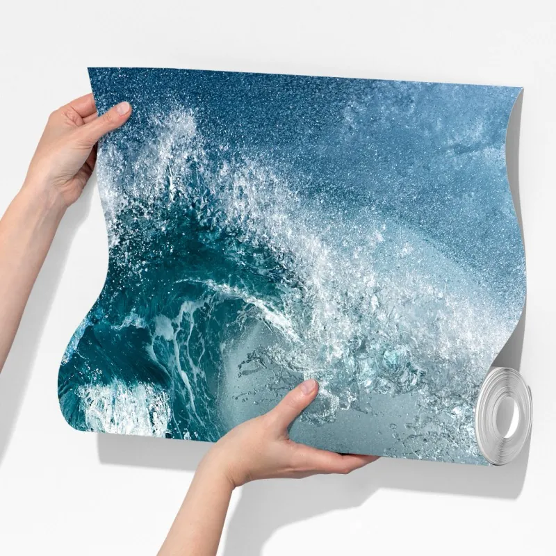 Fototapeta turkusowa fala oceanu w ruchu – Wallissimo® Fototapeta turkusowa fala oceanu w ruchu – Wallissimo®