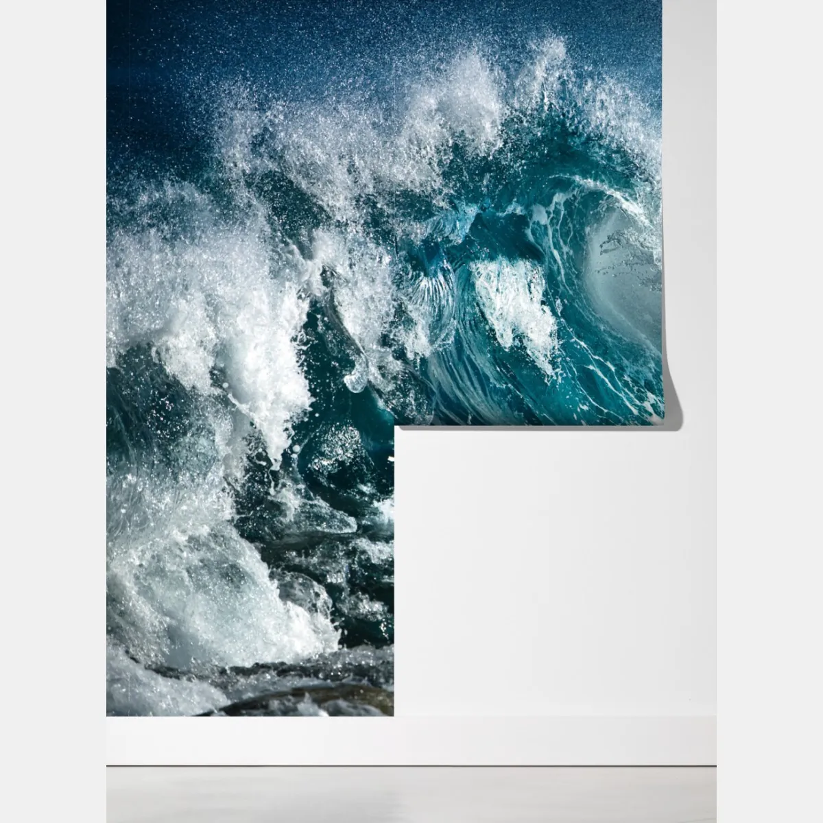 Fototapeta turkusowa fala oceanu w ruchu – Wallissimo® Fototapeta turkusowa fala oceanu w ruchu – Wallissimo®